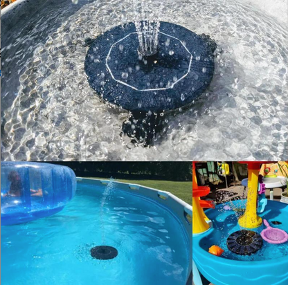 No-Wire Solar Fountain Kit — 6 Spray Styles, Instant Setup
