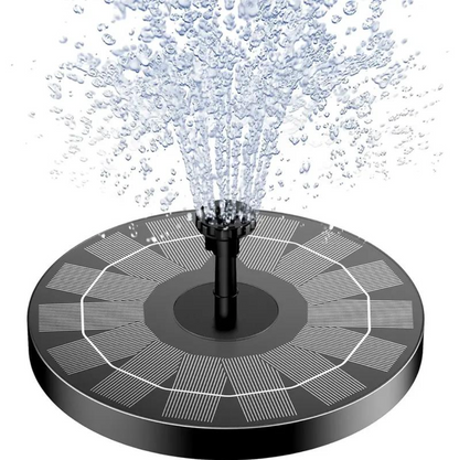 No-Wire Solar Fountain Kit — 6 Spray Styles, Instant Setup
