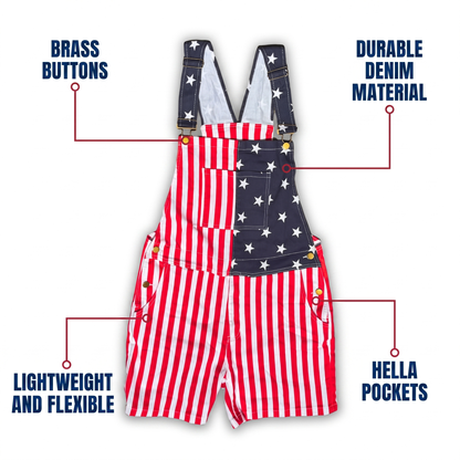 🇺🇸American Flag Overalls