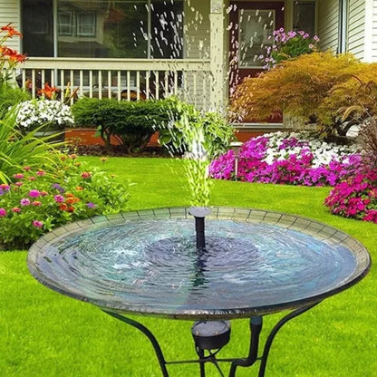 No-Wire Solar Fountain Kit — 6 Spray Styles, Instant Setup