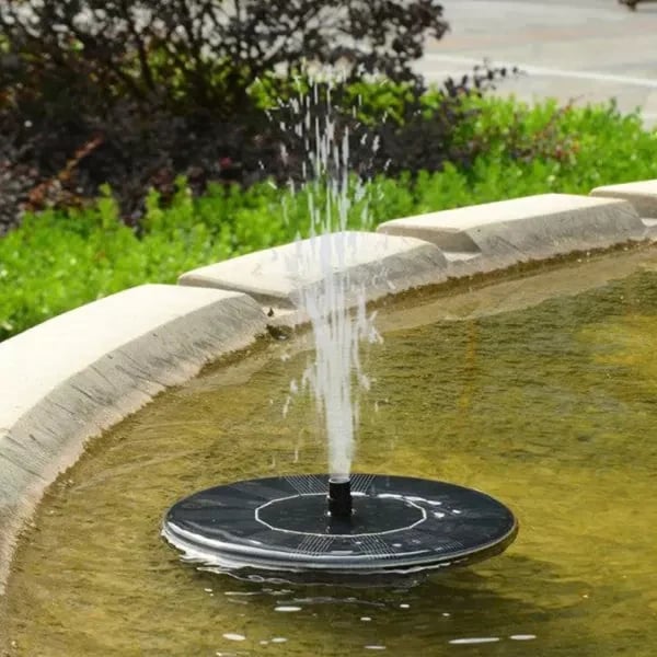 No-Wire Solar Fountain Kit — 6 Spray Styles, Instant Setup
